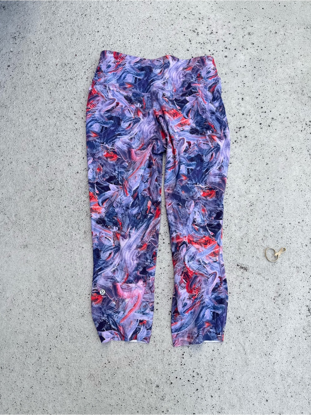 Lululemon Purple Multi Active Leggings - Size 14